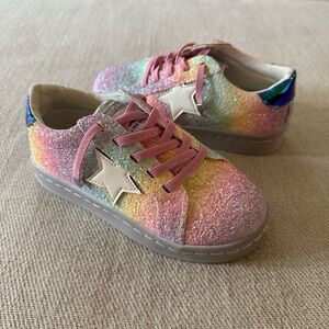 Lola + The Boys Ombré Glitter Star Sneakers